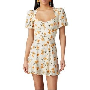 Reformation Clancie Limonada mini dress, size 2